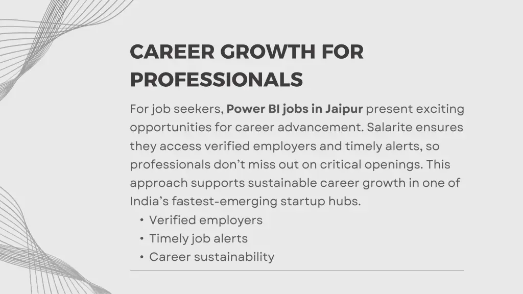 career growth for professionals
