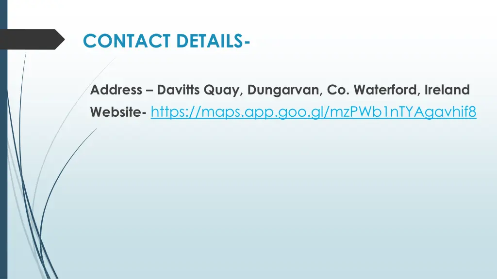 contact details