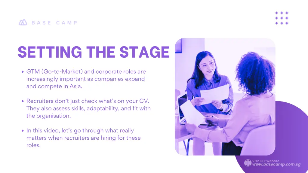 setting the stage