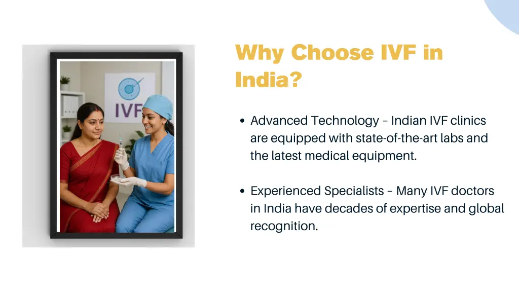 why choose ivf in india