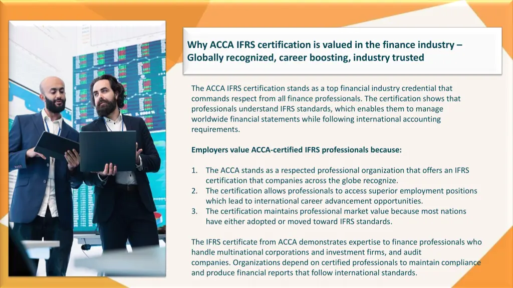 why acca ifrs certification is valued