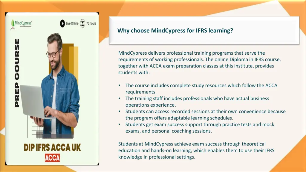 why choose mindcypress for ifrs learning