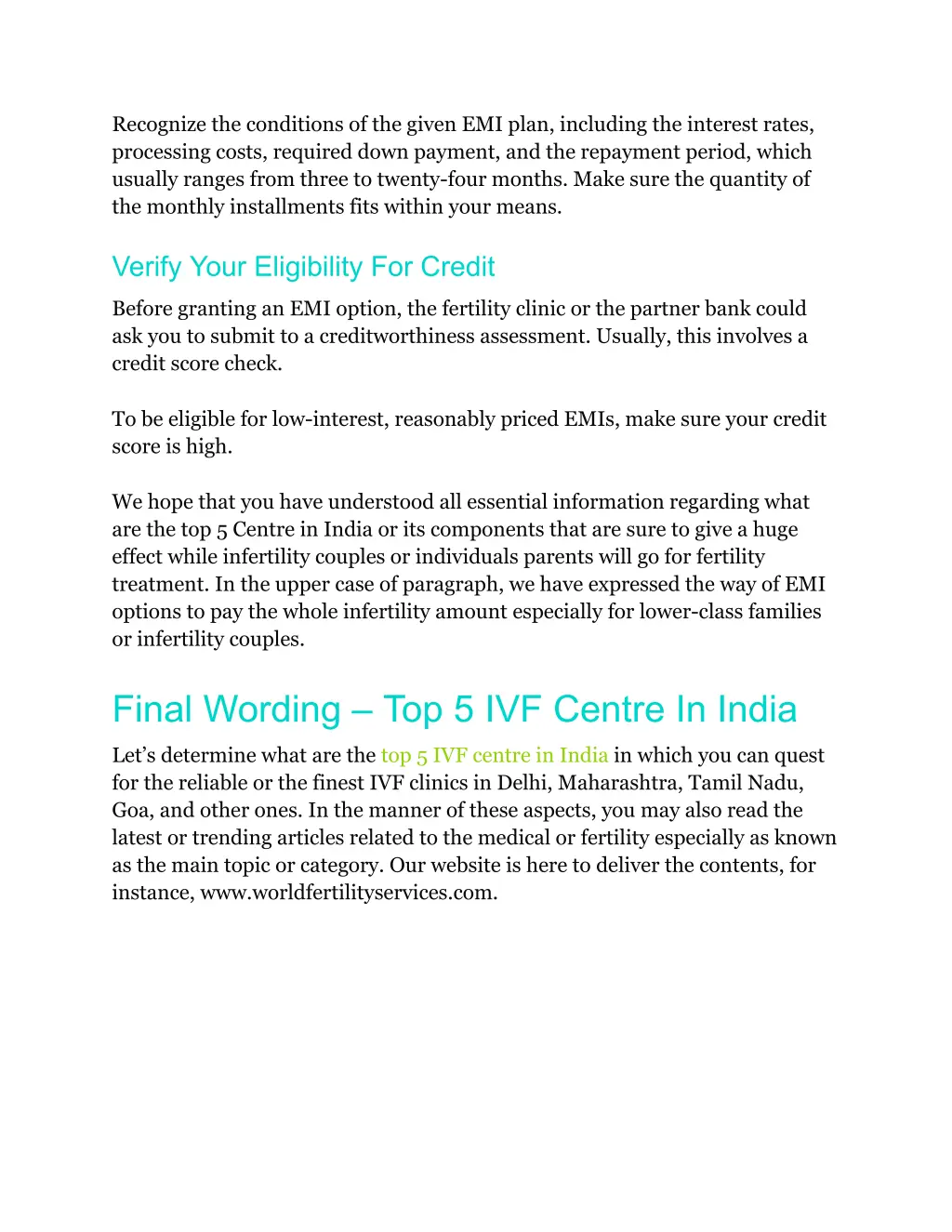 recognize the conditions of the given emi plan