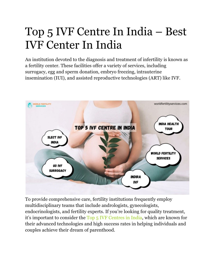 top 5 ivf centre in india best ivf center