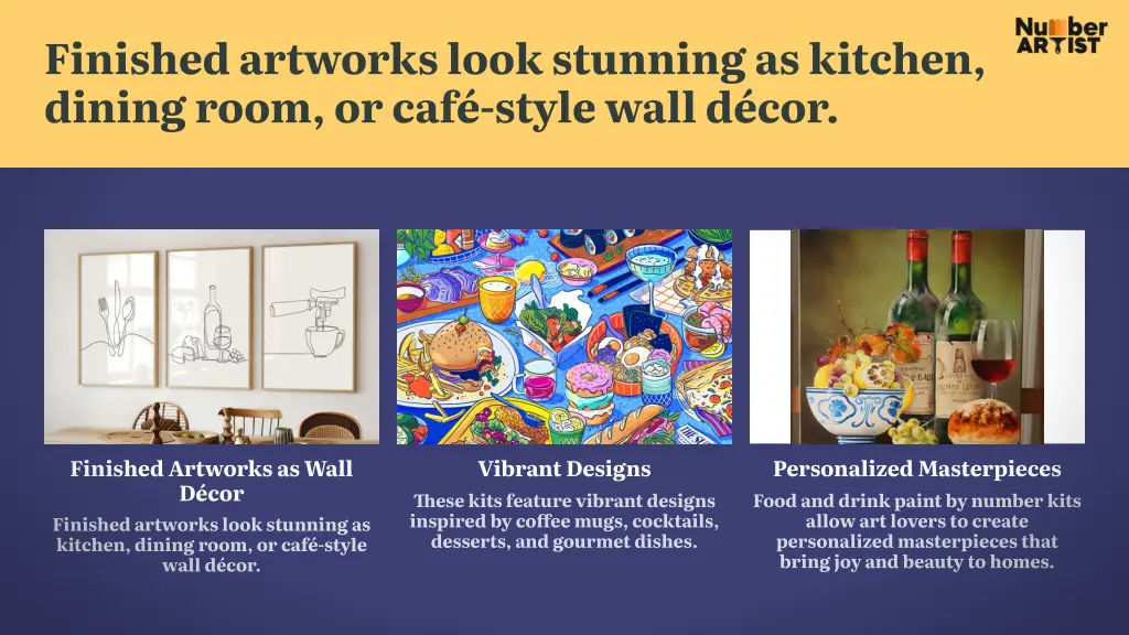 finished artworks look stunning as kitchen dining