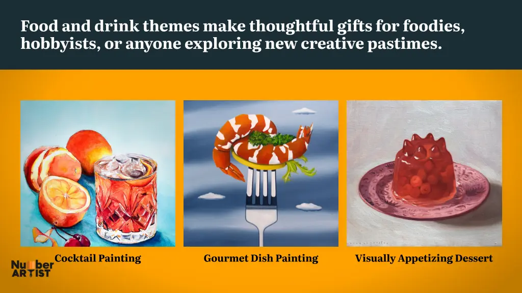 food and drink themes make thoughtful