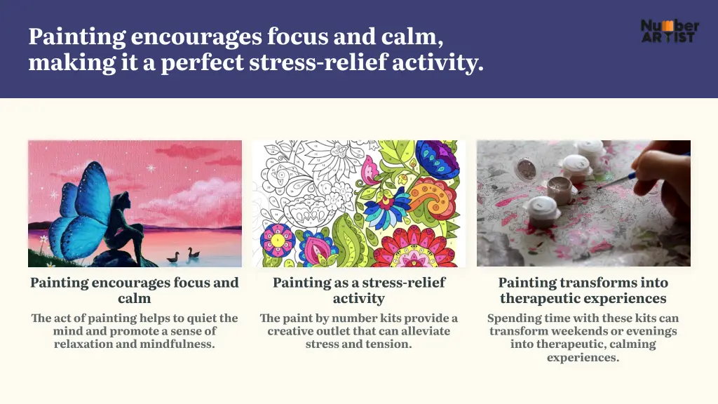 painting encourages focus and calm making