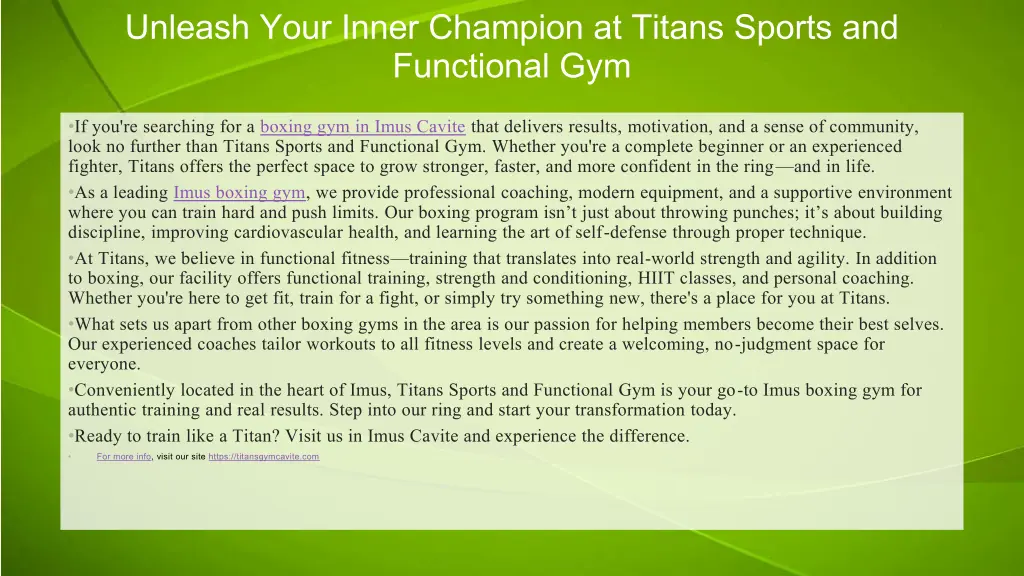 unleash your inner champion at titans sports