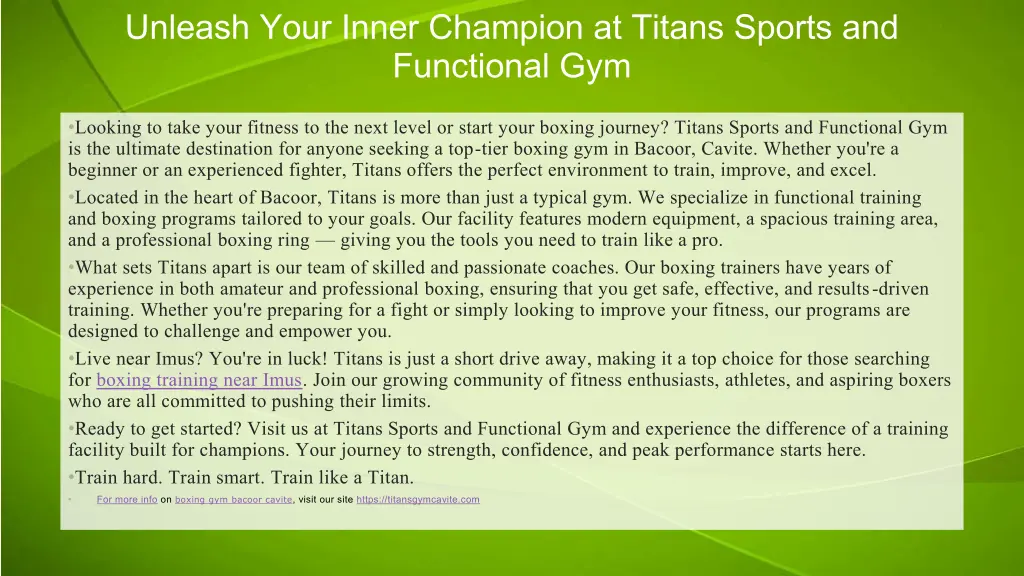 unleash your inner champion at titans sports