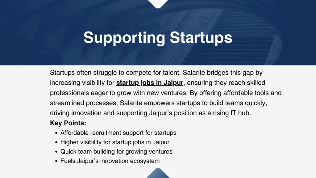 supporting startups