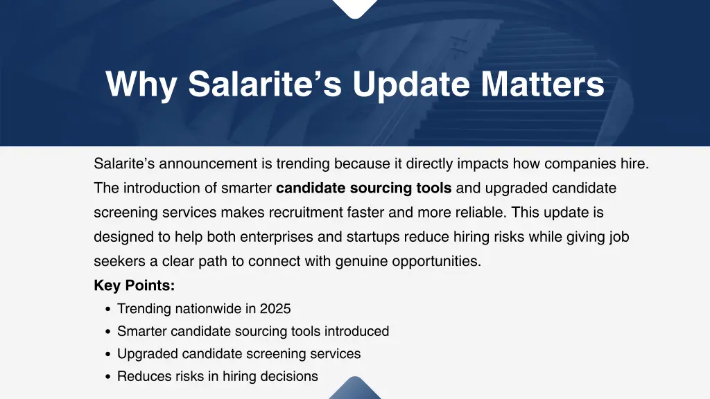 why salarite s update matters