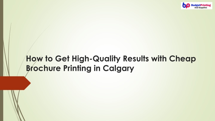 how to get high quality results with cheap