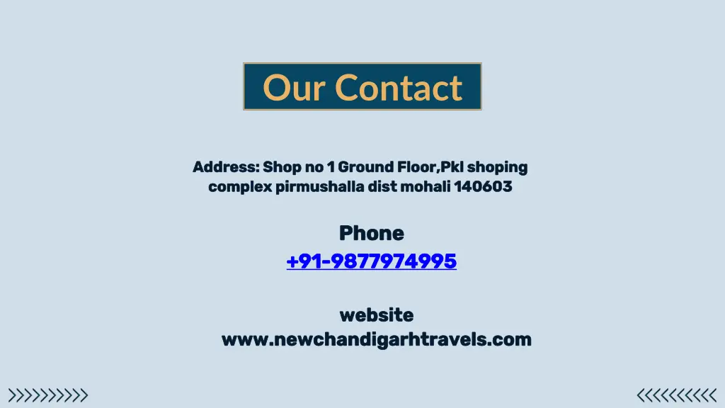 our contact