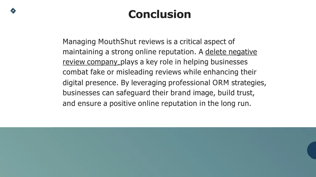 conclusion