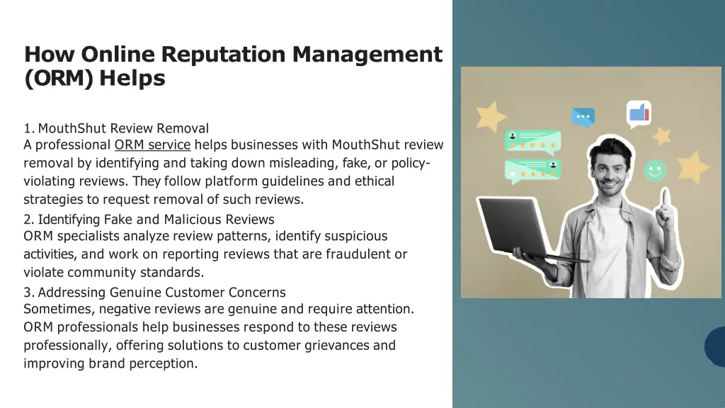 how online reputation management orm helps