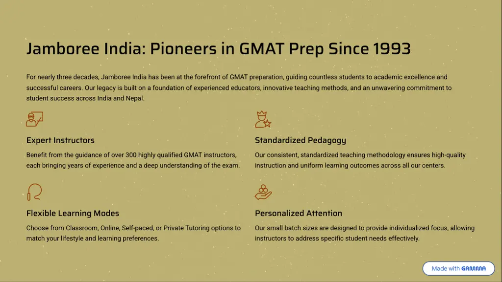 jamboree india pioneers in gmat prep since 1993