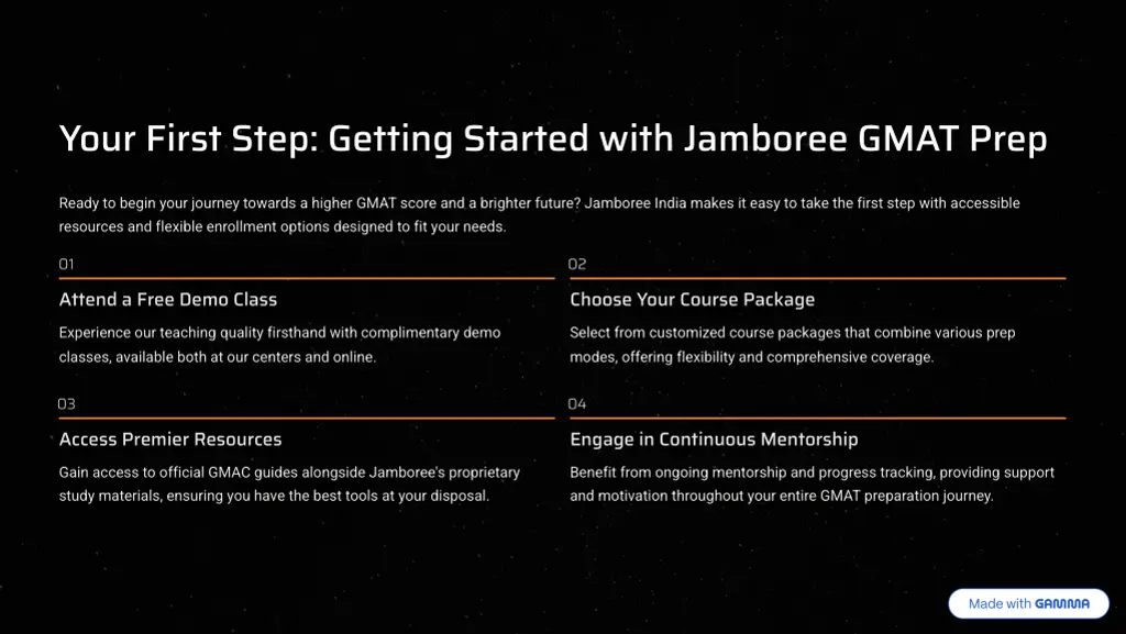your first step getting started with jamboree