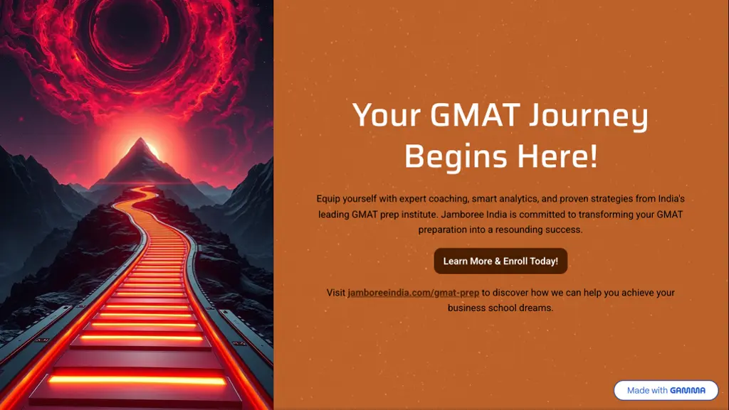 your gmat journey begins here