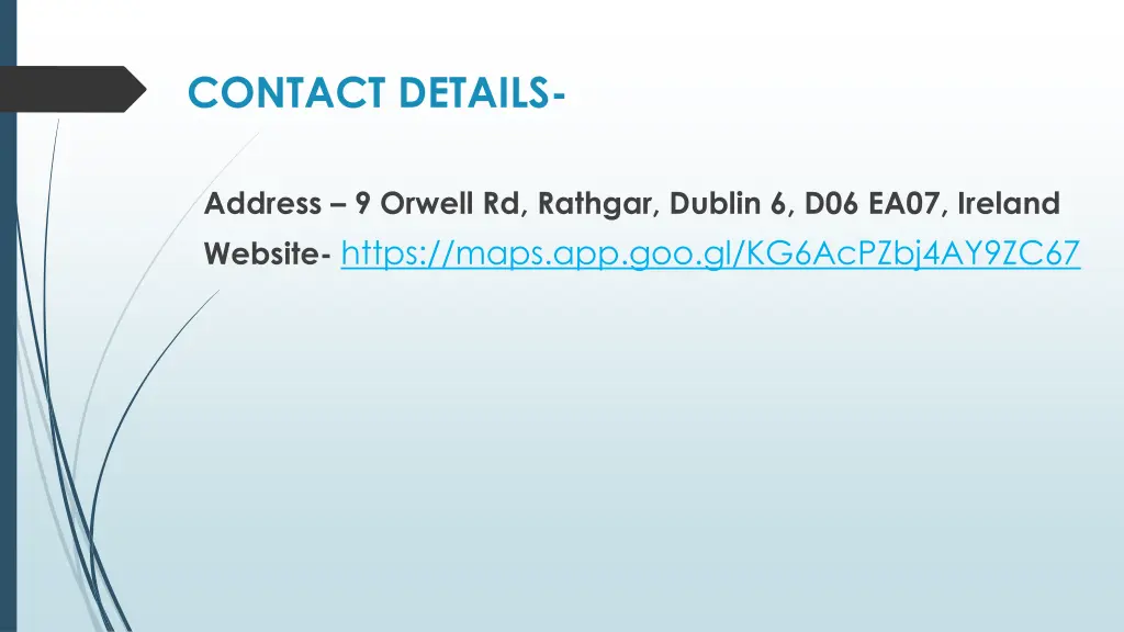 contact details