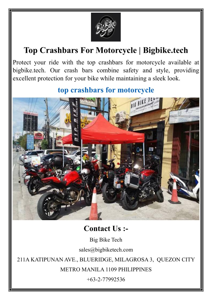 top crashbars for motorcycle bigbike tech