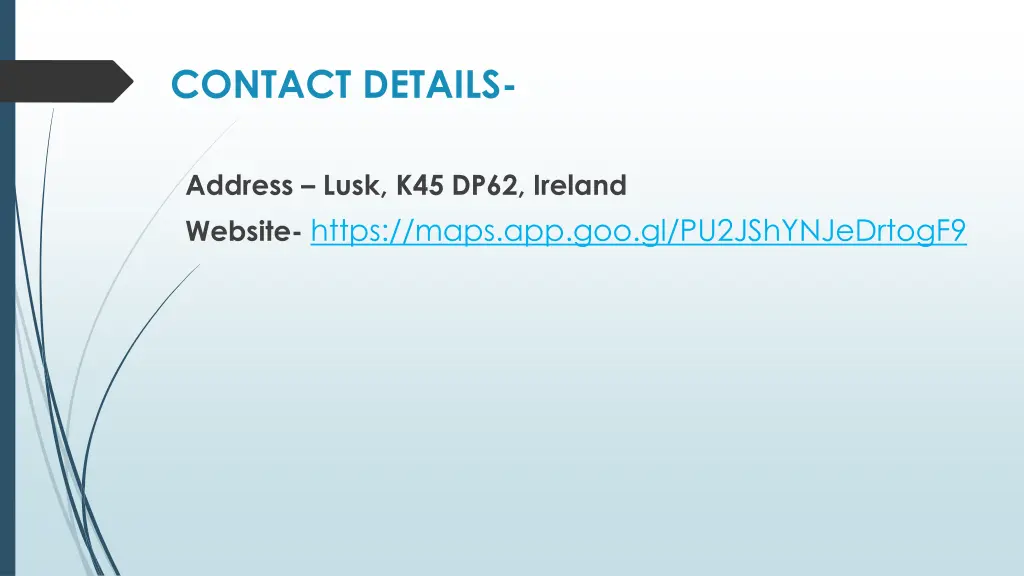 contact details