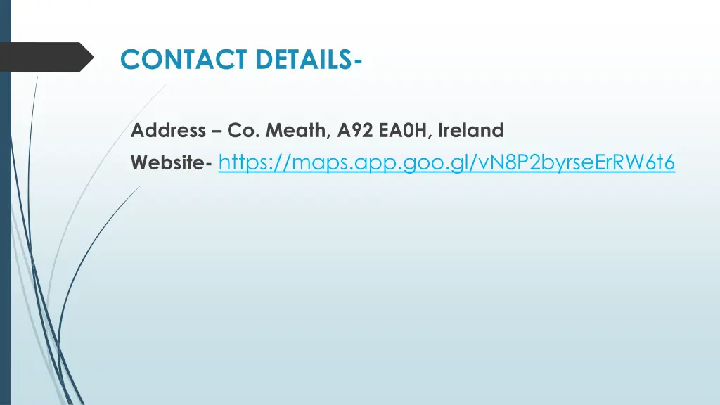 contact details