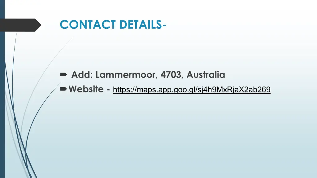 contact details
