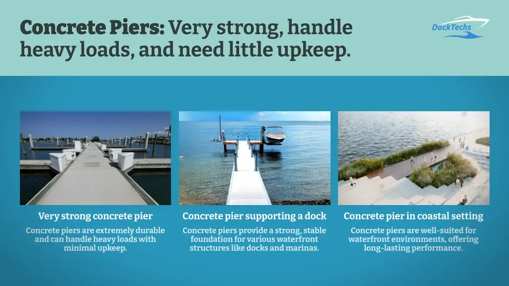 concrete piers very strong handle heavy loads