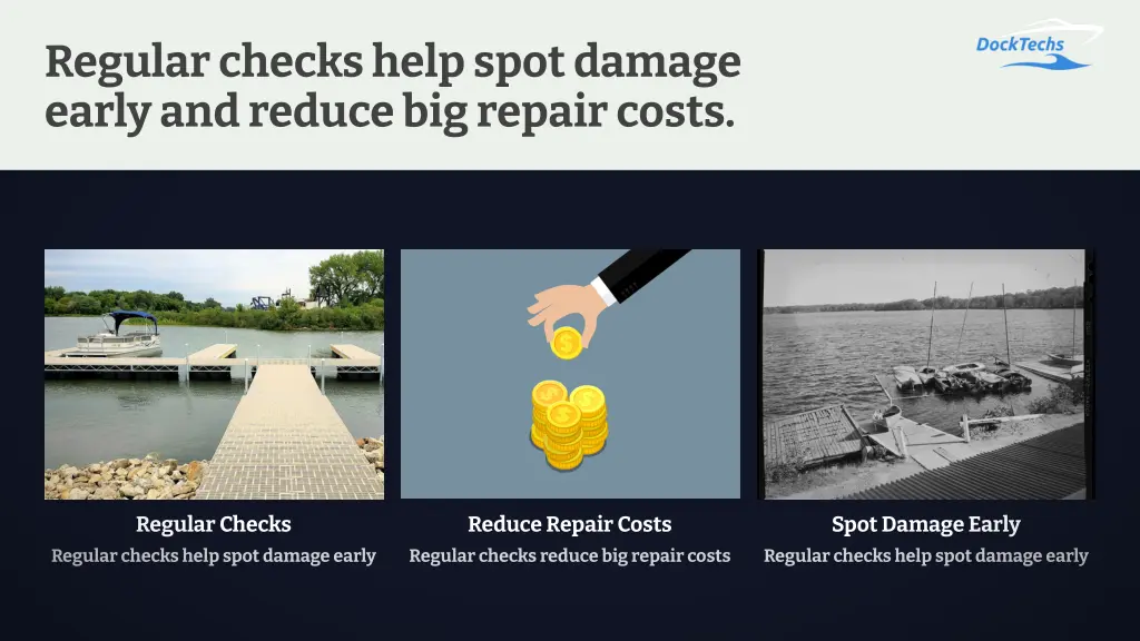 regular checks help spot damage early and reduce