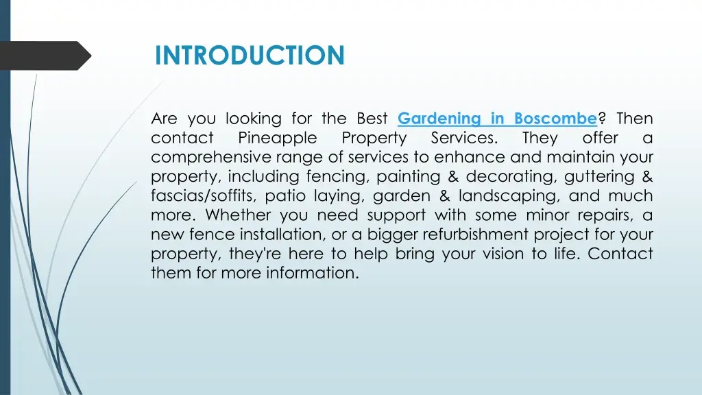 introduction