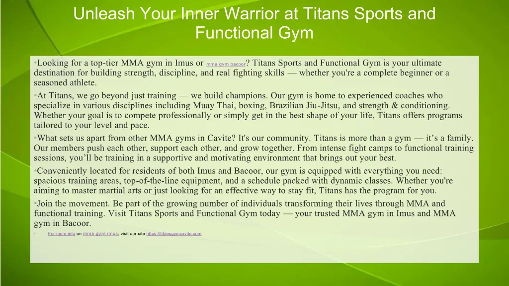 unleash your inner warrior at titans sports