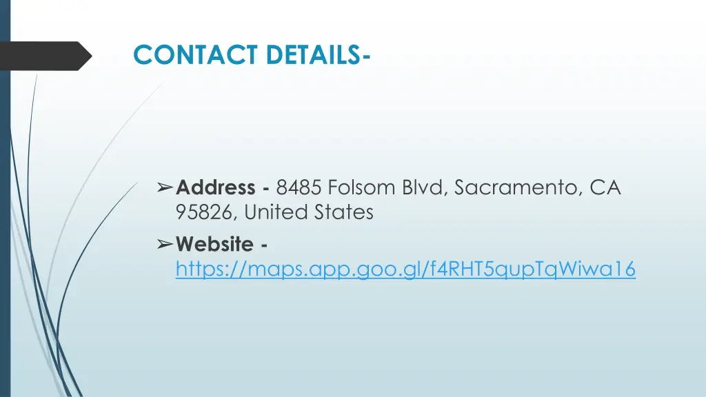 contact details