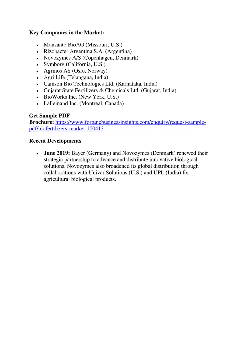 key companies in the market