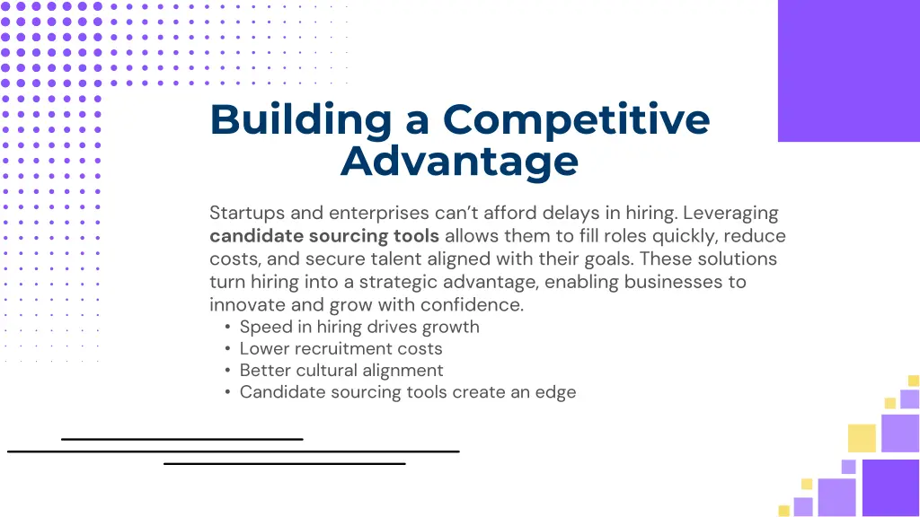 building a competitive advantage