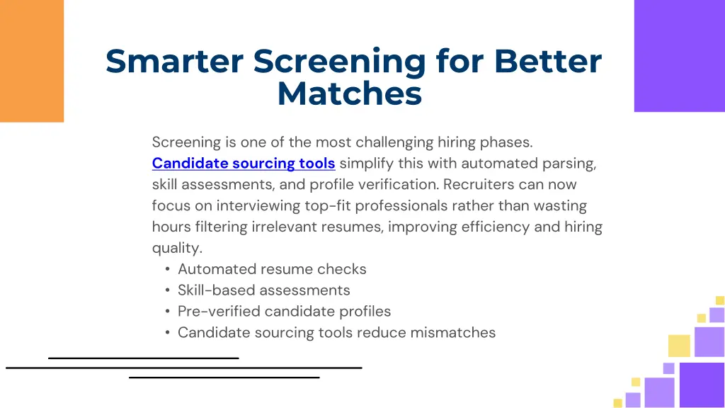 smarter screening for better matches
