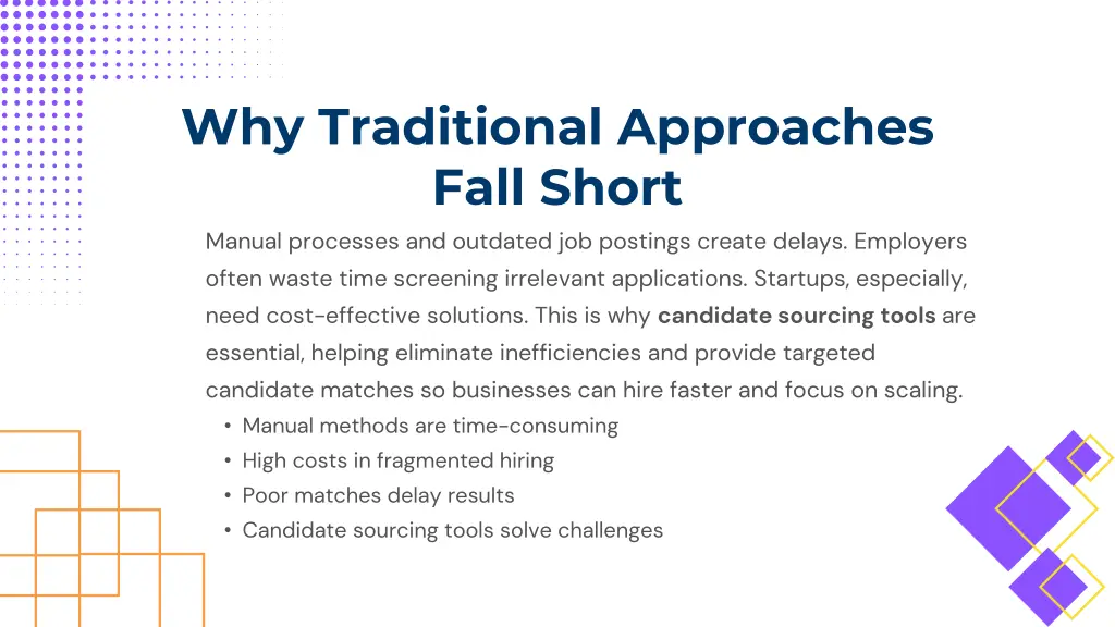 why traditional approaches fall short