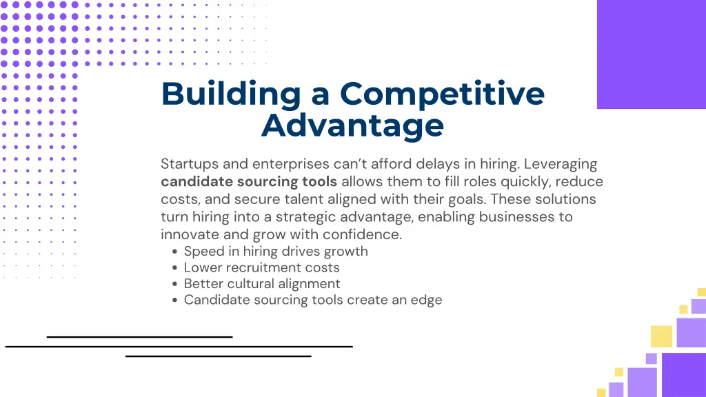 building a competitive advantage