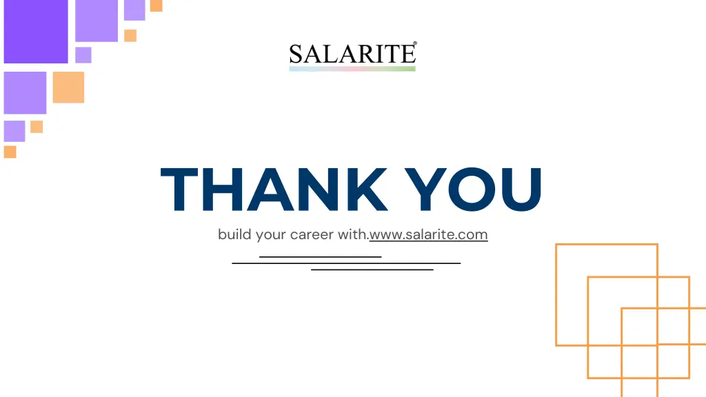 thank you build your career with www salarite com
