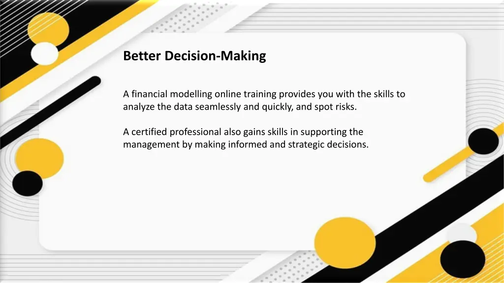 better decision making