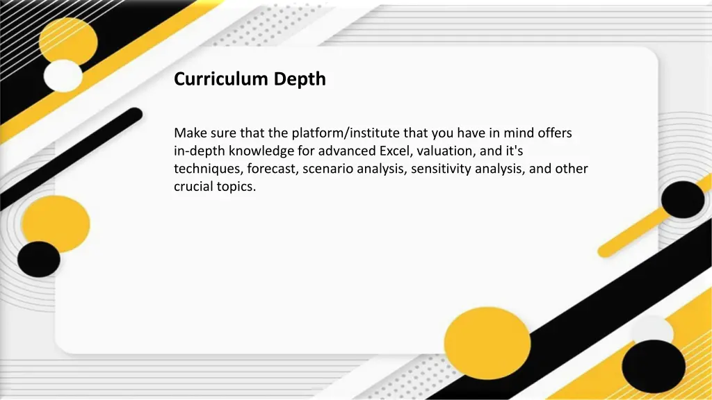 curriculum depth