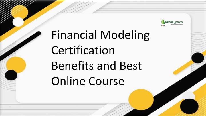 financial modeling certification benefits