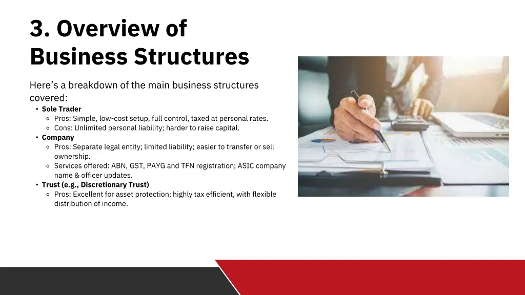 3 overview of business structures