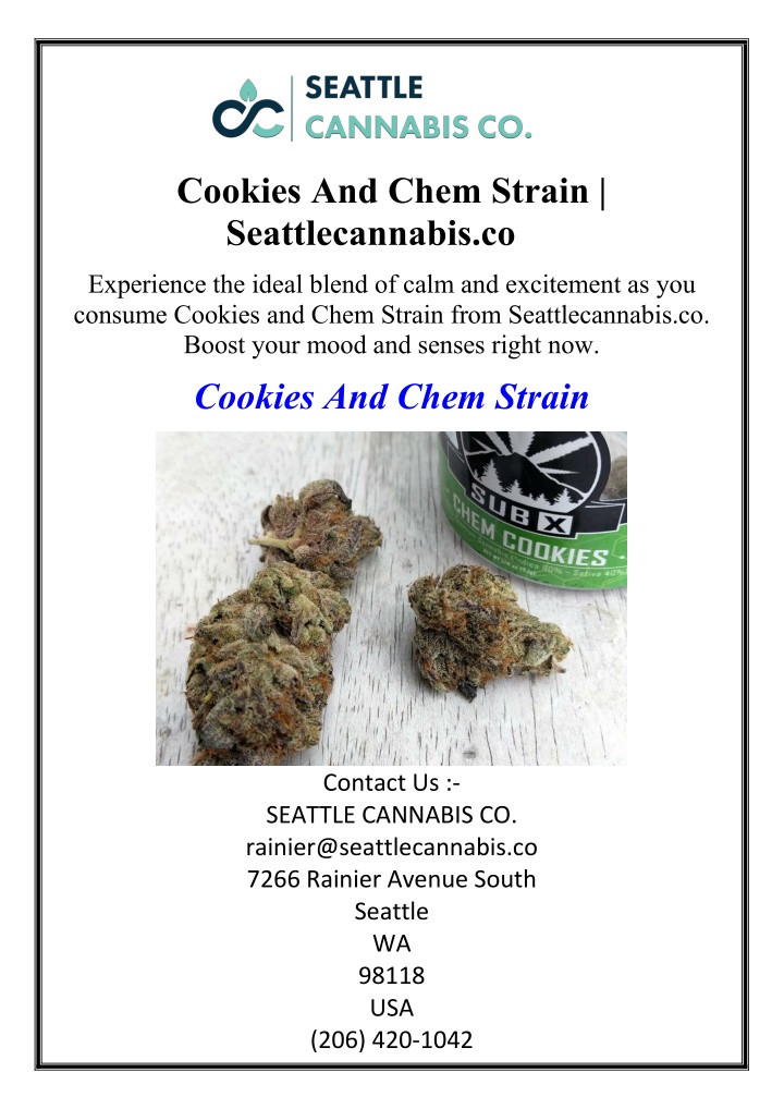 cookies and chem strain seattlecannabis co