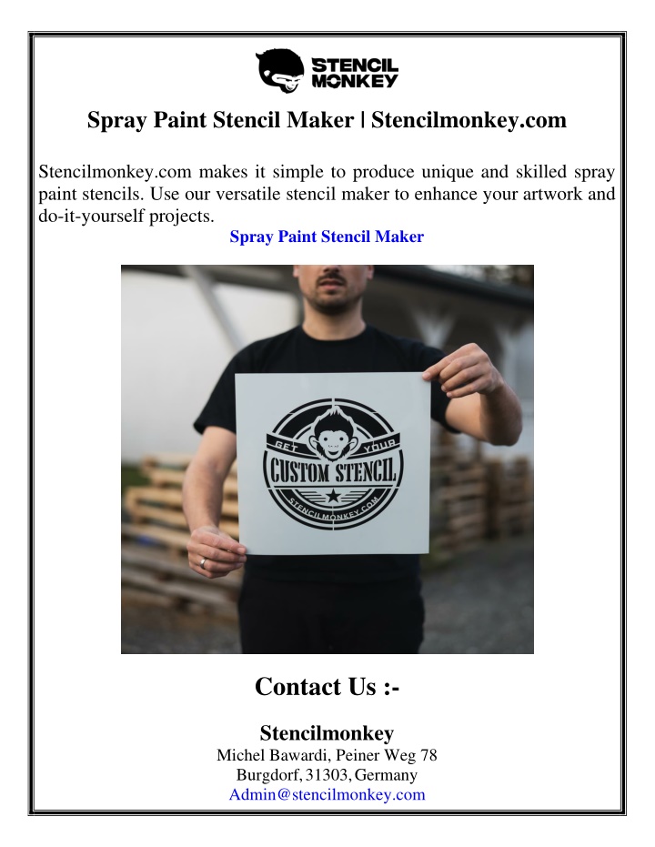 spray paint stencil maker stencilmonkey