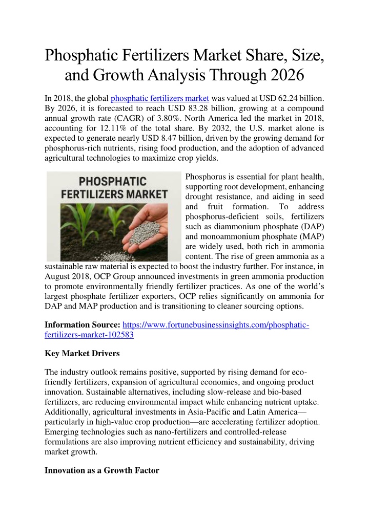 phosphatic fertilizers market share size