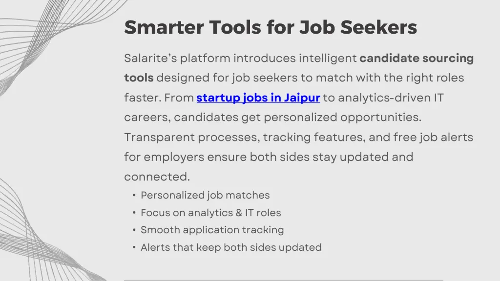 smarter tools for job seekers