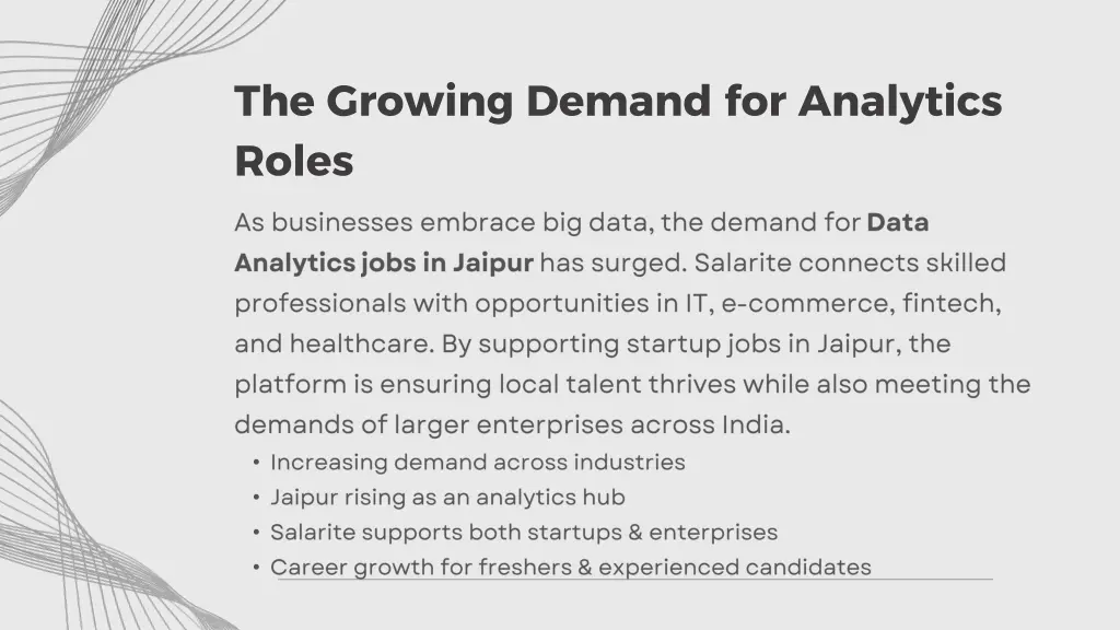 the growing demand for analytics roles