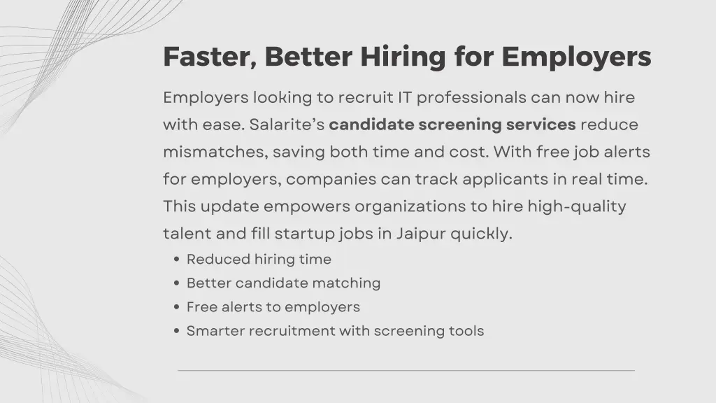 faster better hiring for employers