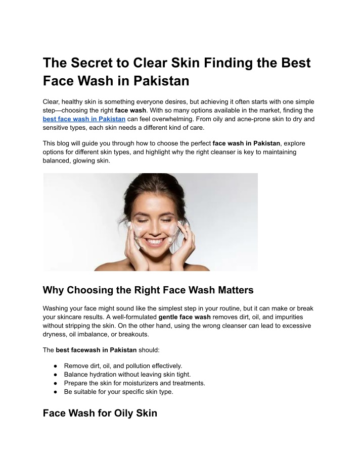 the secret to clear skin finding the best face