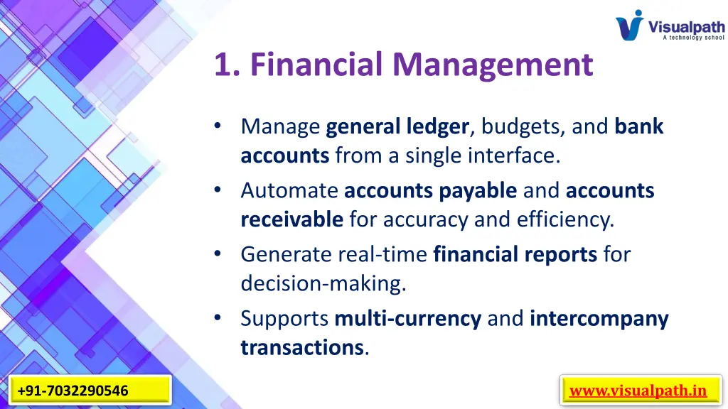 1 financial management
